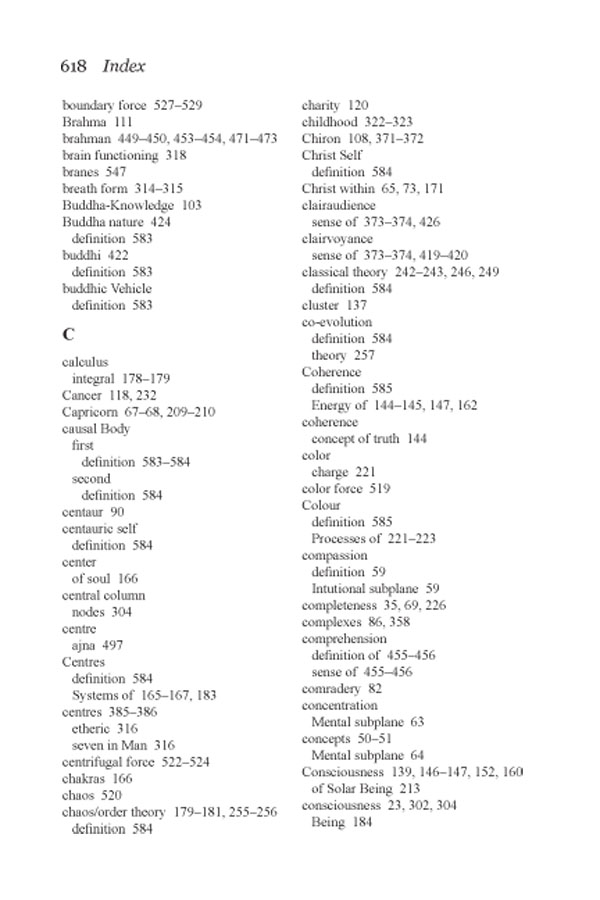 God, Man and the Dancing Universe, A Synthesis of Metaphysics, Science and Theology, Jef Bartow, Index